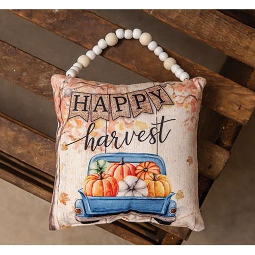 Happy Harvest Truck Pillow Ornament