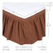 Patriotic Patch Queen Bed Skirt 60x80x16