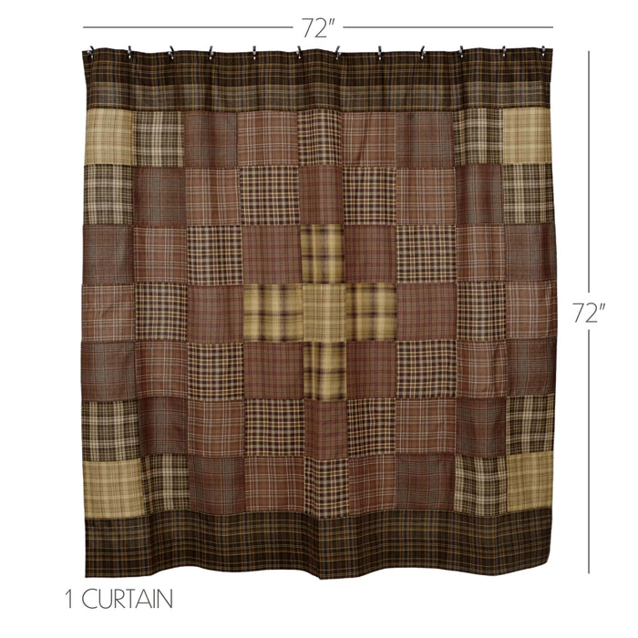 Prescott Shower Curtain Unlined 72x72