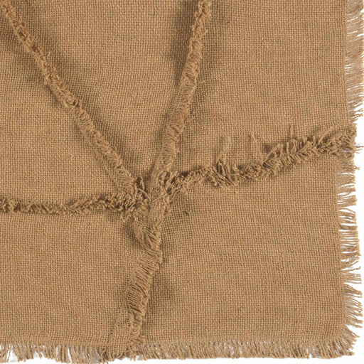 Burlap Natural Reverse Seam Patch Runner 13x36