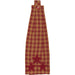 Burgundy Star Button Loop Kitchen Towel