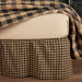 Black Check Queen Bed Skirt 60x80x16