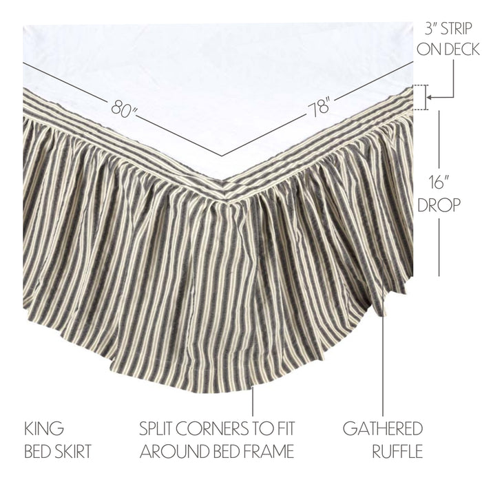 Ashmont King Bed Skirt 78x80x16