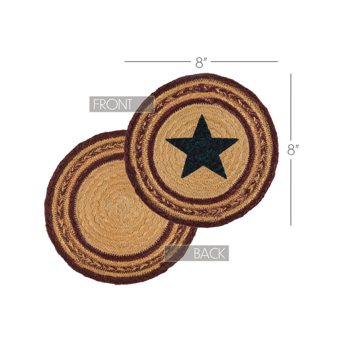 Potomac Jute Trivet Stencil Star 8