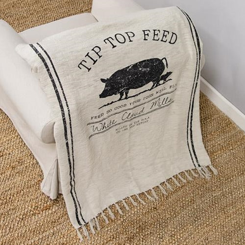 Tip Top Feed Farmhouse Throw