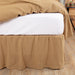 Burlap Natural Ruffled Twin Bed Skirt 39x76x16