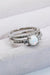 925 Sterling Silver Opal Split Shank Ring Opal