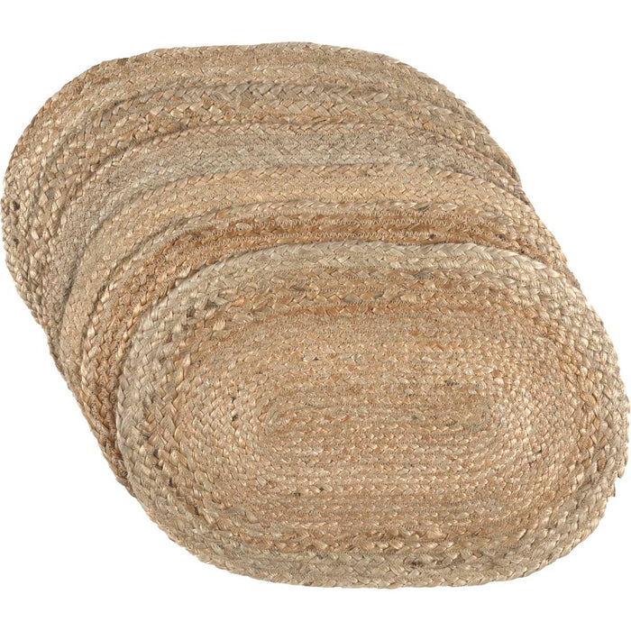 Natural Jute Placemat Set of 6 12x18