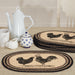 Sawyer Mill Charcoal Poultry Jute Placemat Set of 6 12x18