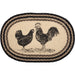 Sawyer Mill Charcoal Poultry Jute Placemat Set of 6 12x18