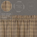 Sawyer Mill Charcoal Plaid Prairie Short Panel Set of 2 63x36x18