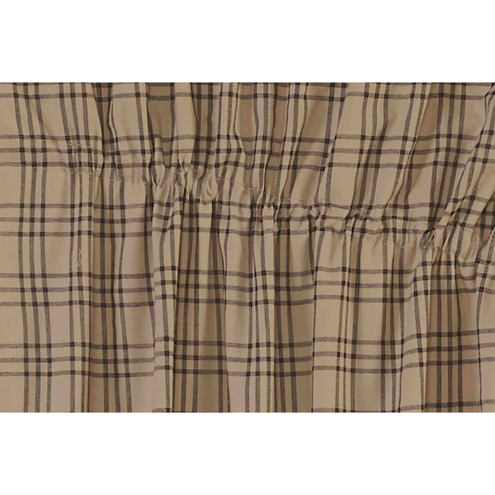 Sawyer Mill Charcoal Plaid Prairie Short Panel Set of 2 63x36x18