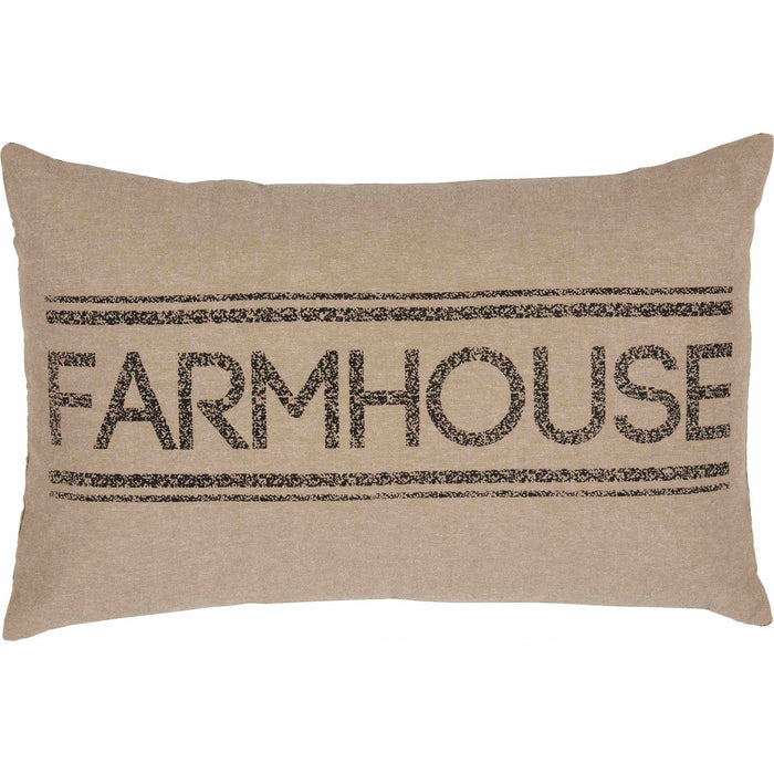 Sawyer Mill Charcoal Farmhouse Pillow 14x22