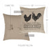 Sawyer Mill Charcoal Poultry Pillow 18x18