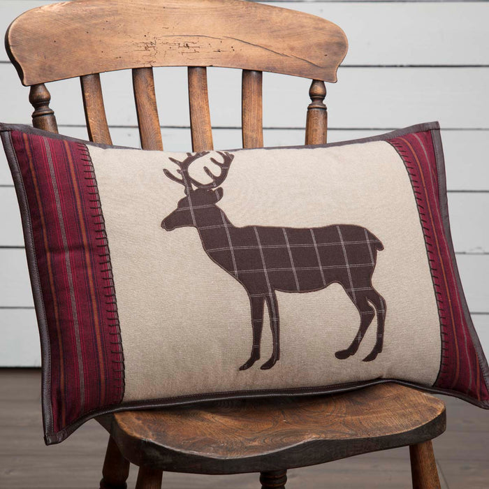 Wyatt Deer Applique Pillow 14x22