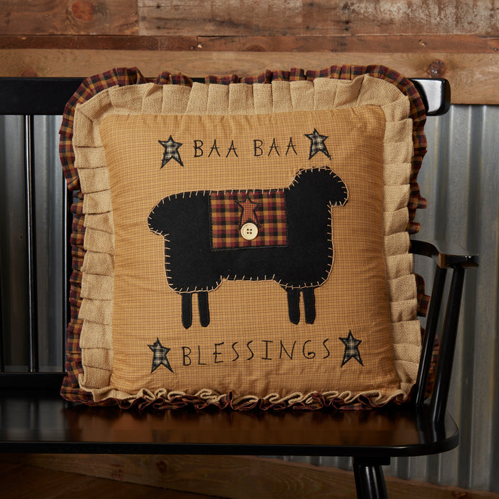 Heritage Farms Baa Baa Blessings Pillow 18x18