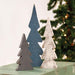 3/Set Snowy Farmhouse Colors Wooden Trees