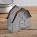 Galvanized Barn Napkin Holder