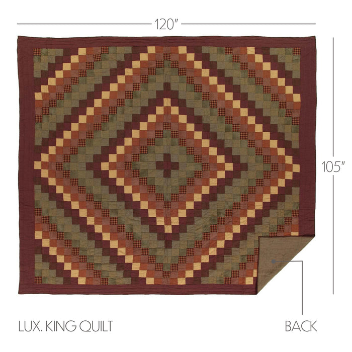 Heritage Farms Luxury King Quilt 120Wx105L