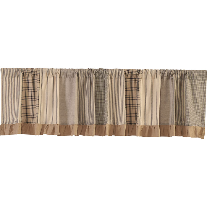 Sawyer Mill Charcoal Patchwork Valance 19x90