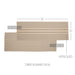 Sawyer Mill Charcoal Stripe Runner 13x36