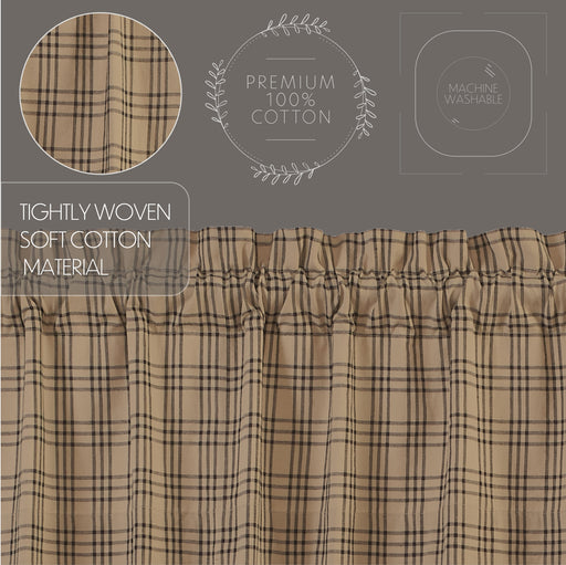 Sawyer Mill Charcoal Plaid Valance 16x60