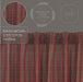 Tartan Red Plaid Valance 16x60