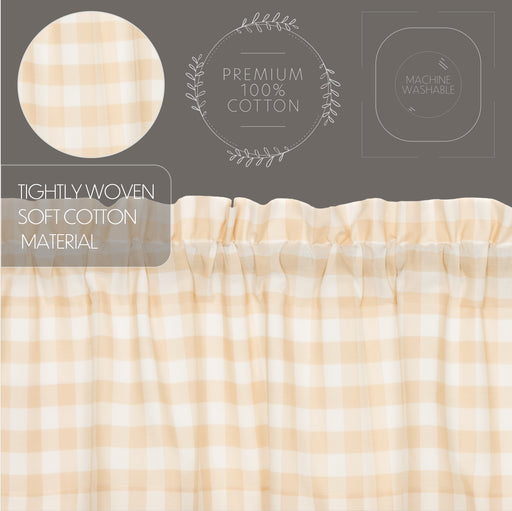 Annie Buffalo Tan Check Valance 16x72