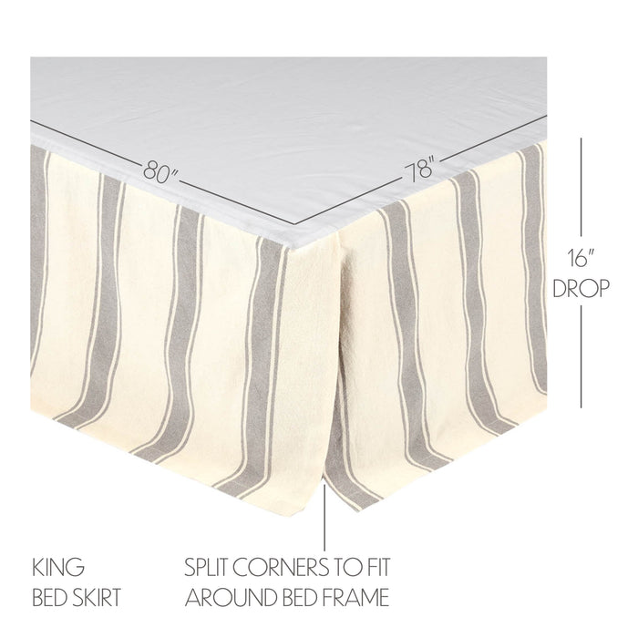 Grace King Bed Skirt 78x80x16