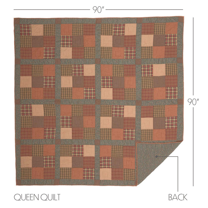 Crosswoods Queen Quilt 90Wx90L