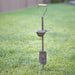 Spade Rain Gauge Garden Stake