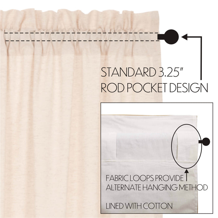 Simple Life Flax Natural Valance 16x72