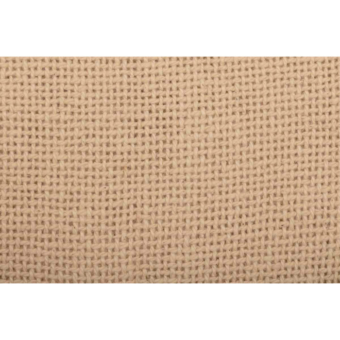 Burlap Vintage Fringed Queen Bed Skirt 60x80x16