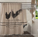 Sawyer Mill Charcoal Poultry Shower Curtain 72x72