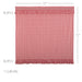 Annie Buffalo Red Check Ruffled Shower Curtain 72x72