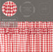 Annie Buffalo Red Check Ruffled Shower Curtain 72x72