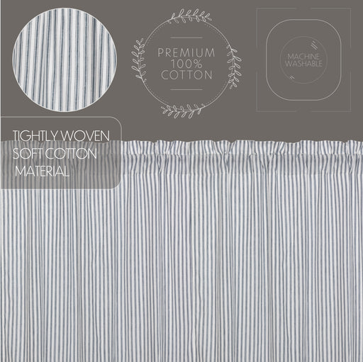 Sawyer Mill Blue Ticking Stripe Swag Set of 2 36x36x16