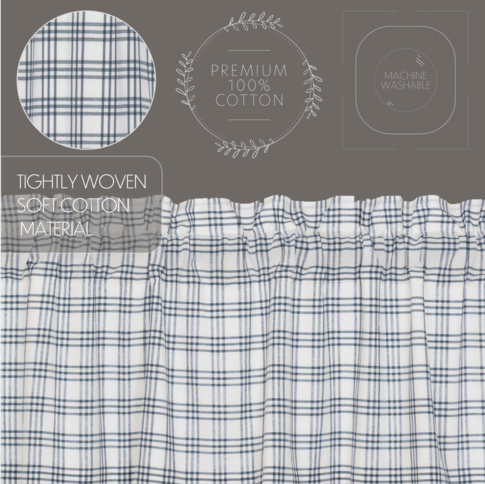 Sawyer Mill Blue Plaid Prairie Long Panel Set of 2 84x36x18