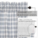 Sawyer Mill Blue Plaid Prairie Long Panel Set of 2 84x36x18