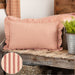 Sawyer Mill Red Ticking Stripe Fabric Pillow 14x22