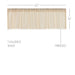 Tobacco Cloth Natural Valance Fringed 16x60