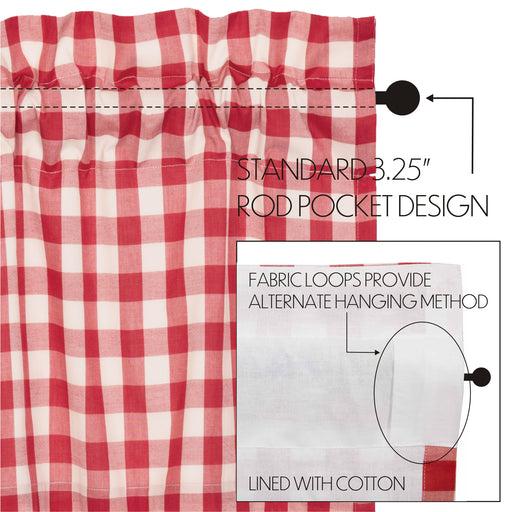 Annie Buffalo Red Check Tier Set of 2 L24xW36