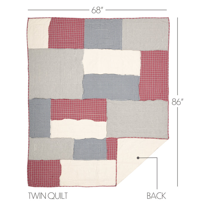 Hatteras Patch Twin Quilt 68Wx86L