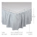 Sawyer Mill Blue Ticking Stripe Twin Bed Skirt 39x76x16