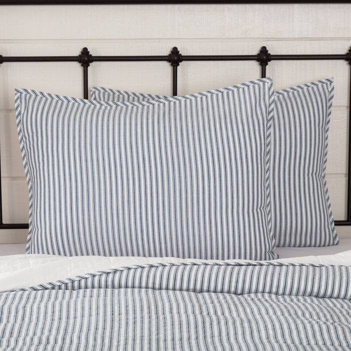 Sawyer Mill Blue Ticking Stripe Standard Sham 21x27