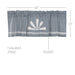 Sawyer Mill Blue Windmill Valance Pleated 20x60