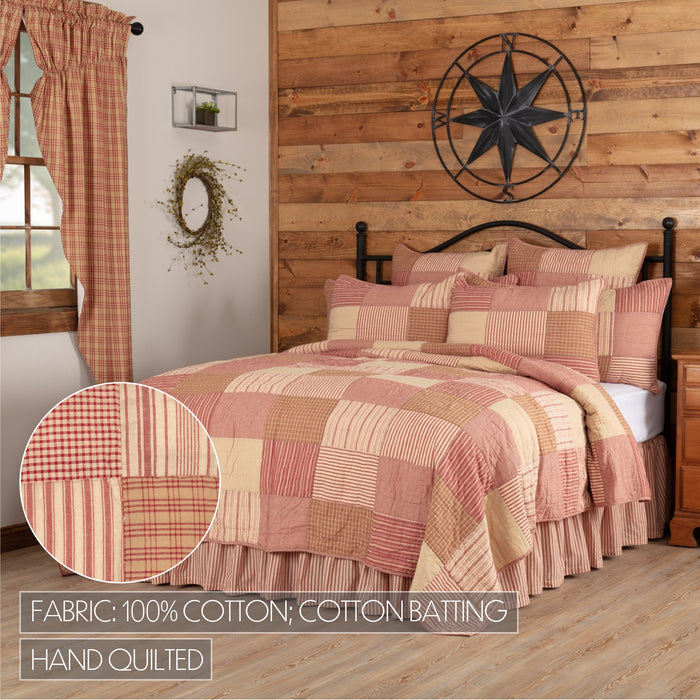 Sawyer Mill Red California King Quilt 130Wx115L