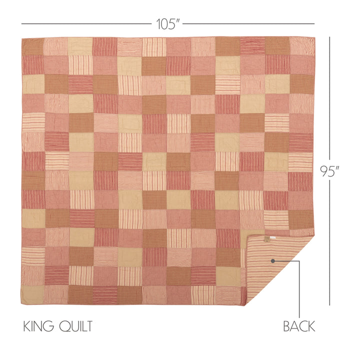 Sawyer Mill Red King Quilt 105Wx95L