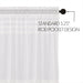 White Ruffled Sheer Petticoat Valance 16x72