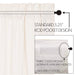 Simple Life Flax Antique White Valance 16x72